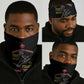 African American Heroes Neck Gaiter Montford Point Marines - Black LT15