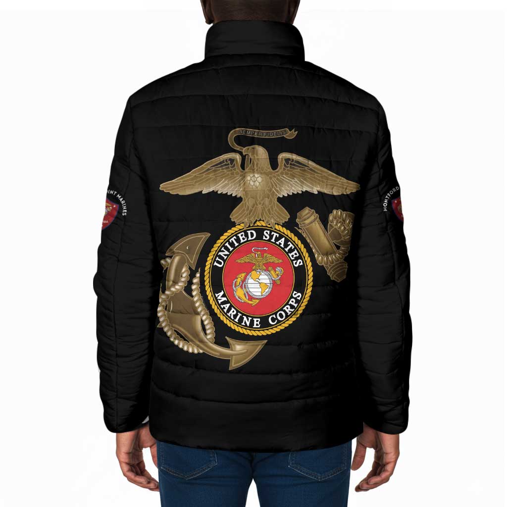 Montford Point Marines Padded Jacket The Right To Fight - Black