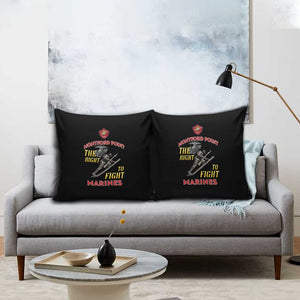 Montford Point Marines Pillow Cover The Right To Fight - Black