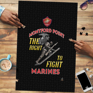 Montford Point Marines Puzzle The Right To Fight - Black