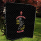 African American Heroes Quilt Montford Point Marines - Black - African Pride