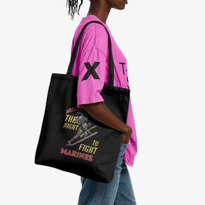 Montford Point Marines Tote Bag The Right To Fight - Black