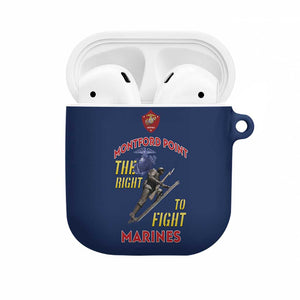 Montford Point Marines AirPods Case The Right To Fight - Blue
