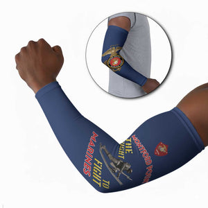 Montford Point Marines Arm Sleeves The Right To Fight - Blue