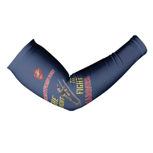 Montford Point Marines Arm Sleeves The Right To Fight - Blue