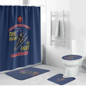 Montford Point Marines Bathroom Set The Right To Fight - Blue