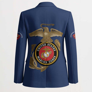 Montford Point Marines Blazer The Right To Fight - Blue