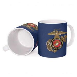 Montford Point Marines Ceramic Mug The Right To Fight - Blue