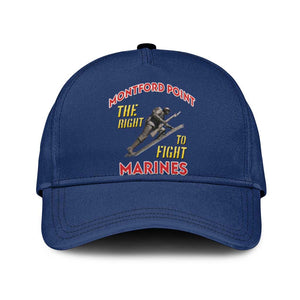 Montford Point Marines Classic Cap The Right To Fight - Blue - African Pride