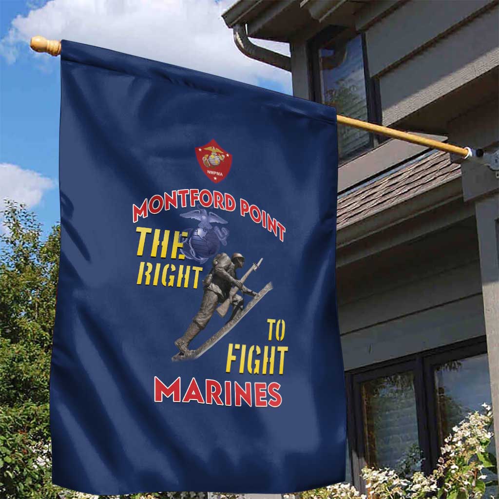 African American Heroes Garden Flag Montford Point Marines - Blue - African Pride
