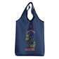 African American Heroes Grocery Bag Montford Point Marines - Blue - African Pride