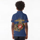 African American Heroes Kid Polo Shirt Montford Point Marines - Blue - African Pride