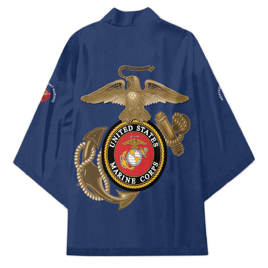 Montford Point Marines Kimono The Right To Fight - Blue