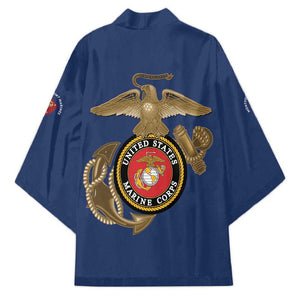Montford Point Marines Kimono The Right To Fight - Blue