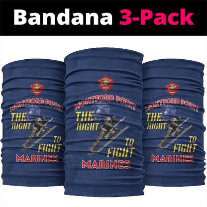 African American Heroes Neck Gaiter Montford Point Marines - Blue LT15