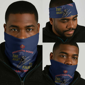 African American Heroes Neck Gaiter Montford Point Marines - Blue LT15