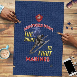Montford Point Marines Puzzle The Right To Fight - Blue