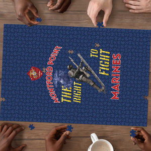 Montford Point Marines Puzzle The Right To Fight - Blue