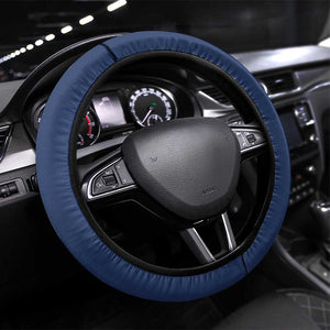 African American Heroes Steering Wheel Cover Montford Point Marines - Blue - African Pride