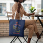 Montford Point Marines Tote Bag The Right To Fight - Blue