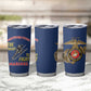 African American Heroes Tumbler Cup Montford Point Marines - Blue - African Pride
