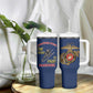 African American Heroes Tumbler With Handle Montford Point Marines - Blue - African Pride