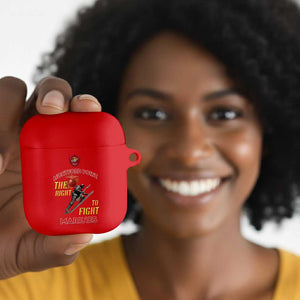 Montford Point Marines AirPods Case The Right To Fight - Red