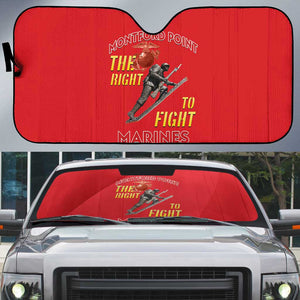 Montford Point Marines Auto Sun Shade The Right To Fight - Red