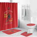 Montford Point Marines Bathroom Set The Right To Fight - Red