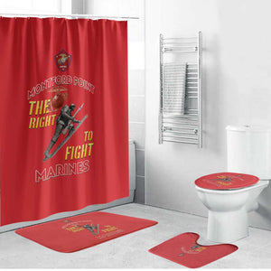 Montford Point Marines Bathroom Set The Right To Fight - Red