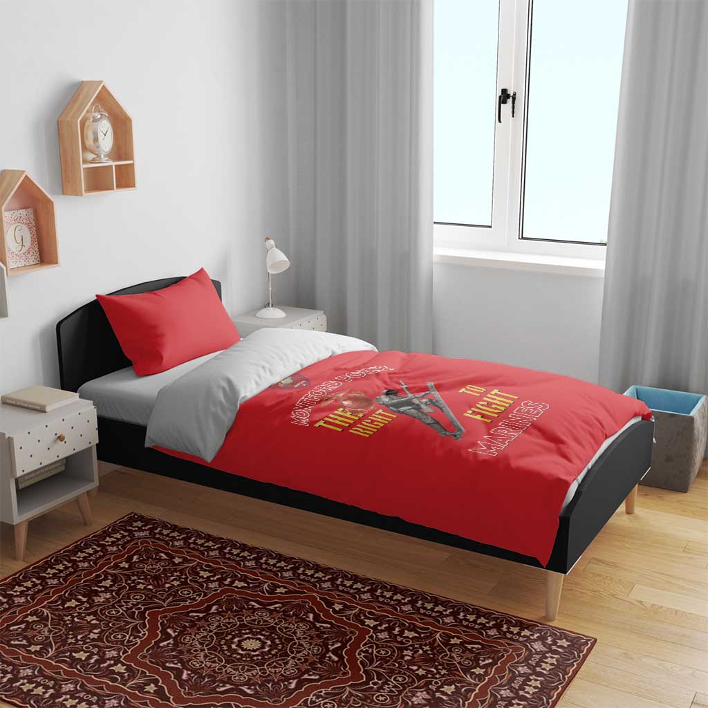 African American Heroes Bedding Set Montford Point Marines - Red - African Pride