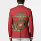 Montford Point Marines Blazer The Right To Fight - Red