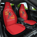 African American Heroes Car Seat Cover Montford Point Marines - Red - African Pride