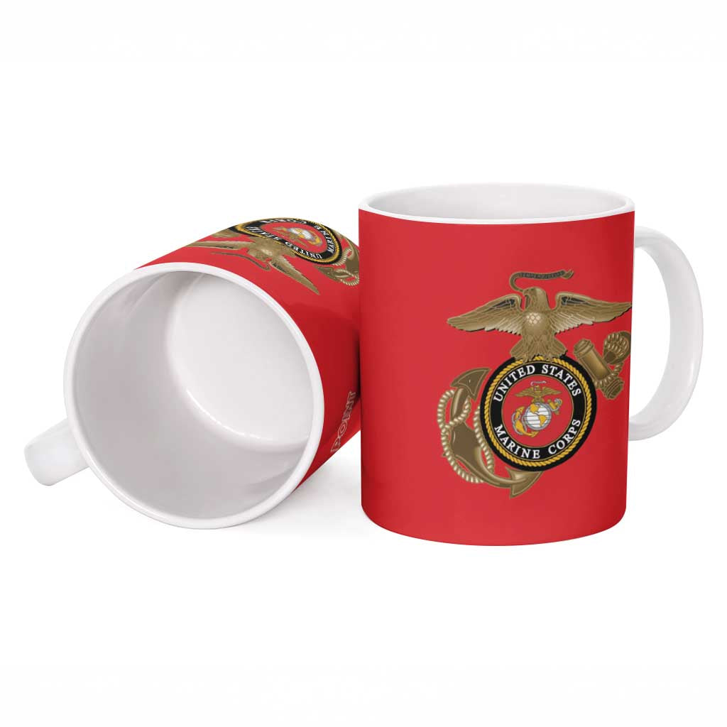 Montford Point Marines Ceramic Mug The Right To Fight - Red