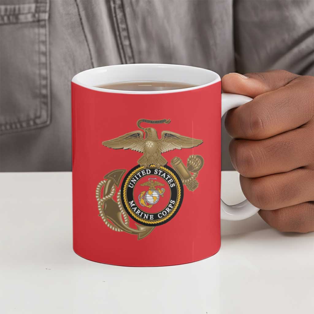Montford Point Marines Ceramic Mug The Right To Fight - Red