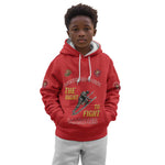 African American Heroes Kid Hoodie Montford Point Marines - Red - African Pride