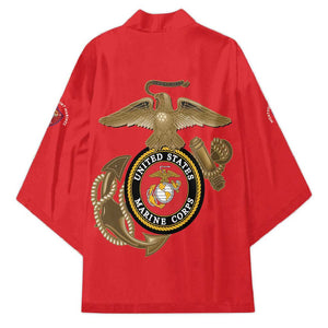 Montford Point Marines Kimono The Right To Fight - Red