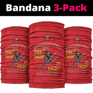 African American Heroes Neck Gaiter Montford Point Marines - Red LT15
