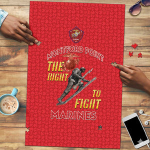 Montford Point Marines Puzzle The Right To Fight - Red