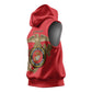 African American Heroes Sleeveless Hoodie Montford Point Marines - Red - African Pride