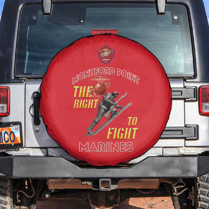 African American Heroes Spare Tire Cover Montford Point Marines - Red - African Pride