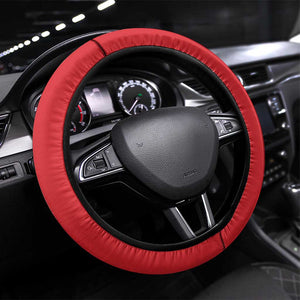 African American Heroes Steering Wheel Cover Montford Point Marines - Red - African Pride