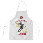 Montford Point Marines Apron The Right To Fight - White