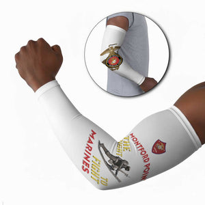 Montford Point Marines Arm Sleeves The Right To Fight - White