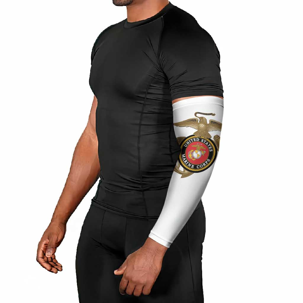 Montford Point Marines Arm Sleeves The Right To Fight - White
