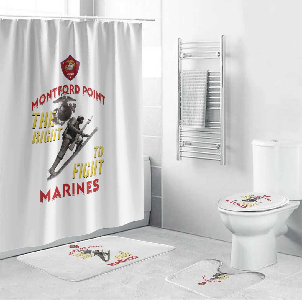 Montford Point Marines Bathroom Set The Right To Fight - White