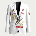 Montford Point Marines Blazer The Right To Fight - White