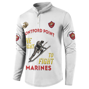 Montford Point Marines Button Sweatshirt The Right To Fight - White