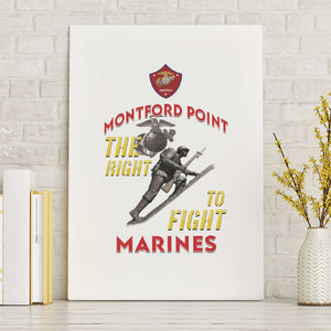 African American Heroes Canvas Wall Art Montford Point Marines - White - African Pride