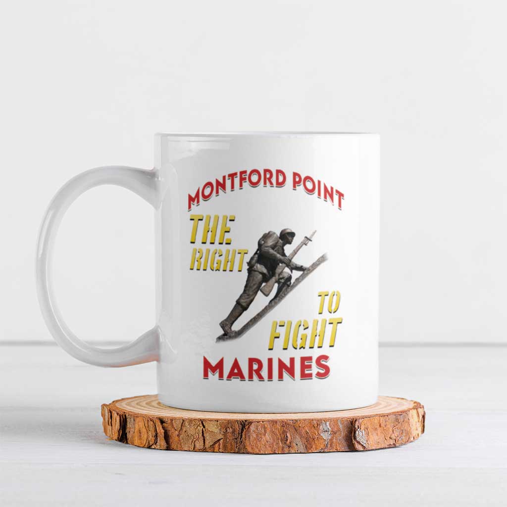 Montford Point Marines Ceramic Mug The Right To Fight - White